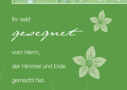 Psalm-Cards gesegnet