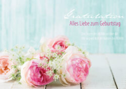 Faltkarte Gratulation - Geburtstag