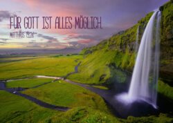 Postkarte  Für Gott ist alles möglich