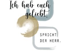 Postkarte  Ich habe euch geliebt