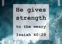 Postkarte  - He gives strength
