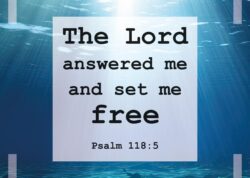 Postkarte - The Lord answered me