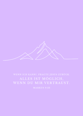 341-117-053 Bei Gott ist alles ist möglich christliche Postkarte mit Bibelvers oneline art minimalistisch 4youmedia Verlag