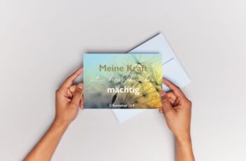 Landscape-Card Pusteblume Postkarte mit Bibelvers 4youmedia Verlag