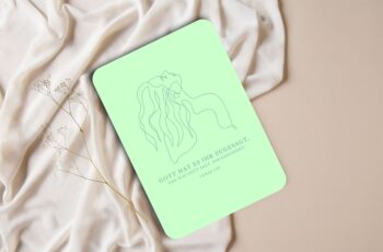 341-117-050 Gott hat es ihr zugesagt christliche Postkarte mit Bibelvers oneline art minimalistisch 4youmedia Verlag