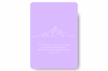 341-117-053 Bei Gott ist alles ist möglich christliche Postkarte mit Bibelvers oneline art minimalistisch 4youmedia Verlag
