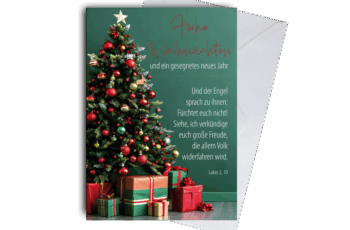 Faltkarte Weihnachten Baum