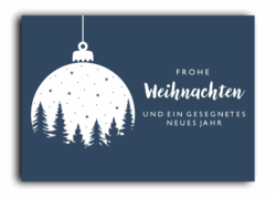 Postkarte Frohe Weihnachten Kugel