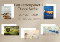 Faltkartepaket mit Bibelvers und Umschlag