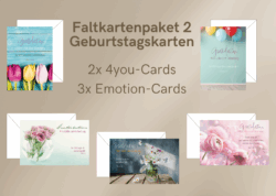 Faltkartenpaket Geburtstagskarten mit Bibelvers und Umschlag