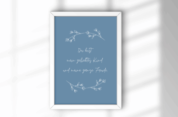 A4 Poster "Mein geliebtes Kind" im Bilderrahmen