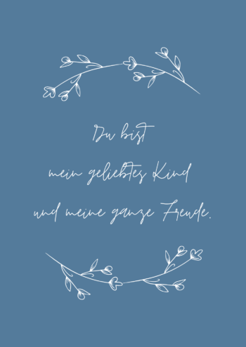 A4 Poster "Mein geliebtes Kind" im Bilderrahmen
