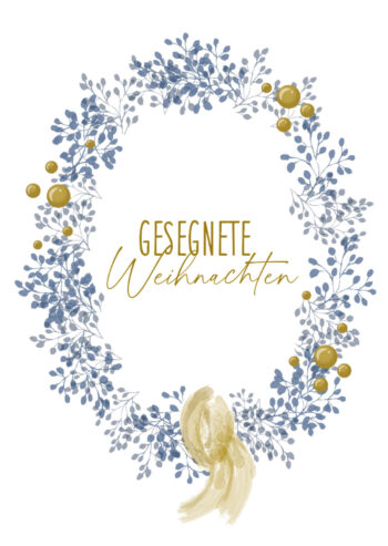 Faltkarte Weihnachten Kranz – Bild 2