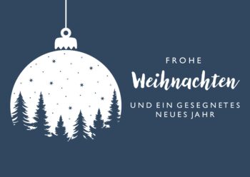 Postkarte Frohe Weihnachten Kugel – Bild 2