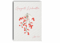 Postkarte Weihnachten Strauß
