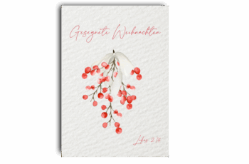 Postkarte Weihnachten Strauß