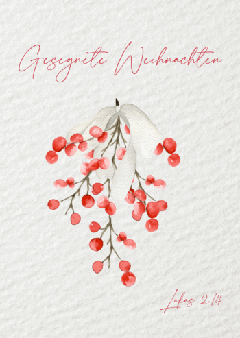 Postkarte Weihnachten Strauß – Bild 2