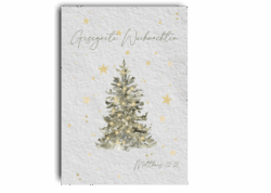 Postkarte Weihnachten Baum